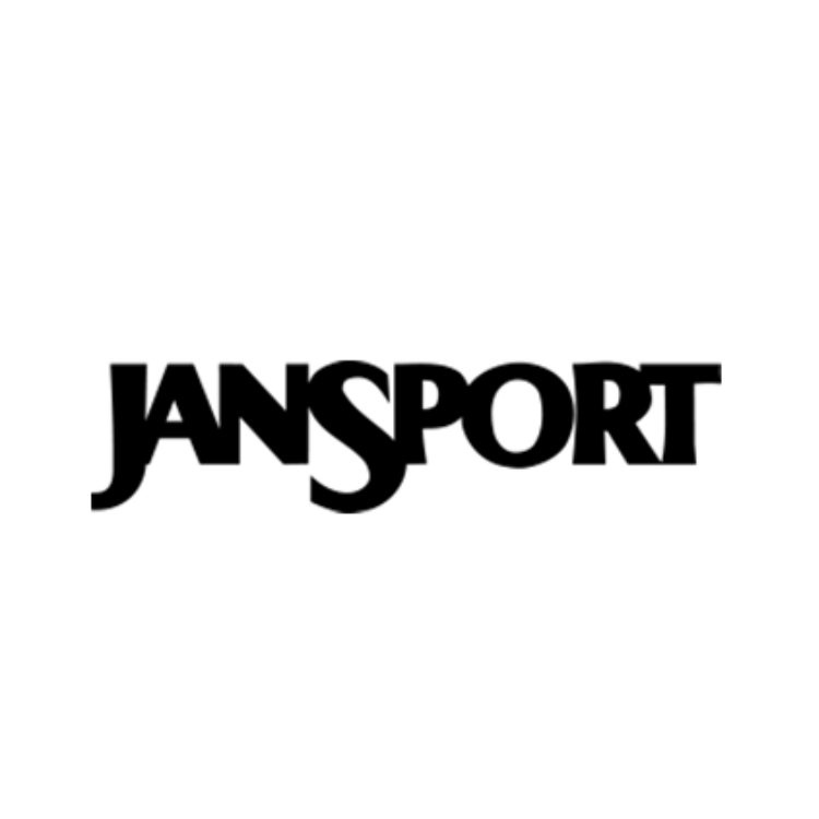 JanSport logo - trusted partner of Adle AI marketing platform